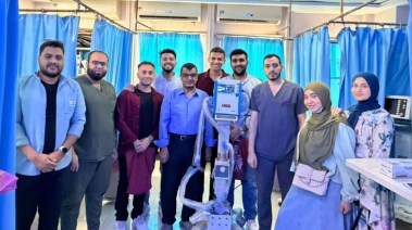 جانب من الاحتفال بتبرع الطلاب للمستشفى الجامعي بأسيوط