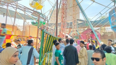 لقطة من احتفال المواطنين بالعيد 