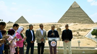 رئيس مجلس الوزارء، الدكتور مصطفى مدبولي، على هامش افتتاح عدد من المشروعات بالجيزة