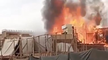حريق داخل لوكيشن 