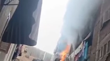 جانب من الحريق