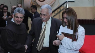 عبد الرحمن أبو زهرة والأب بطرس دانيال