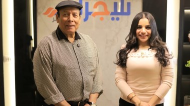 الفنان أحمد ماهر والزميلة هايدي محمد 