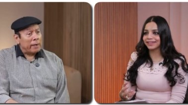 الفنان أحمد ماهر والزميلة هايدي محمد 