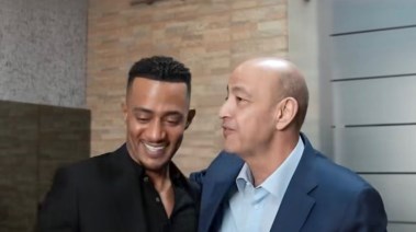 محمد رمضان مع عمرو أديب في حكاية