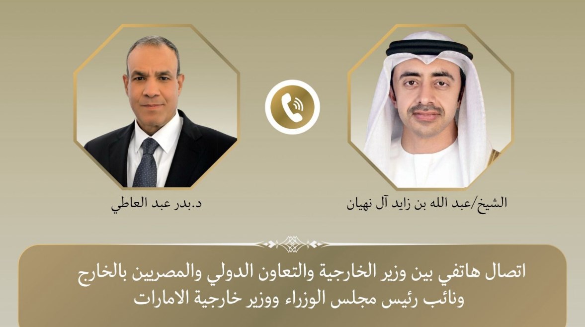 وزيرا الخارجية المصري والاماراتي 