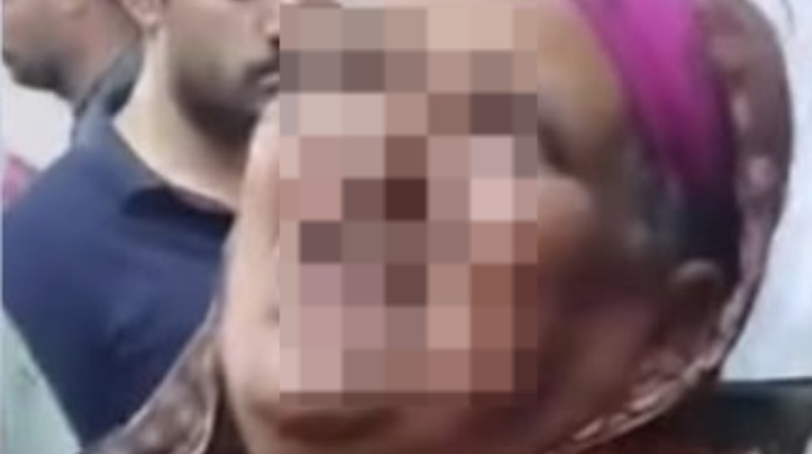 السيدة الظاهرة بمقطع الفيديو