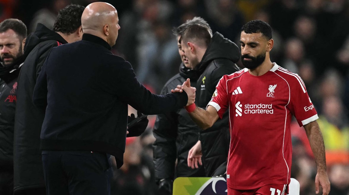 محمد صلاح وأرني سلوت