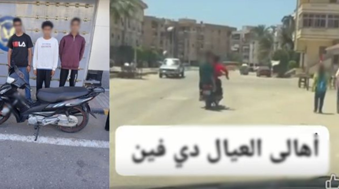 المتهمون وجانب من الواقعة 