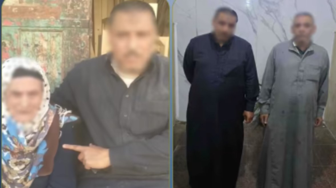 المتهمون وجانب من الواقعة 