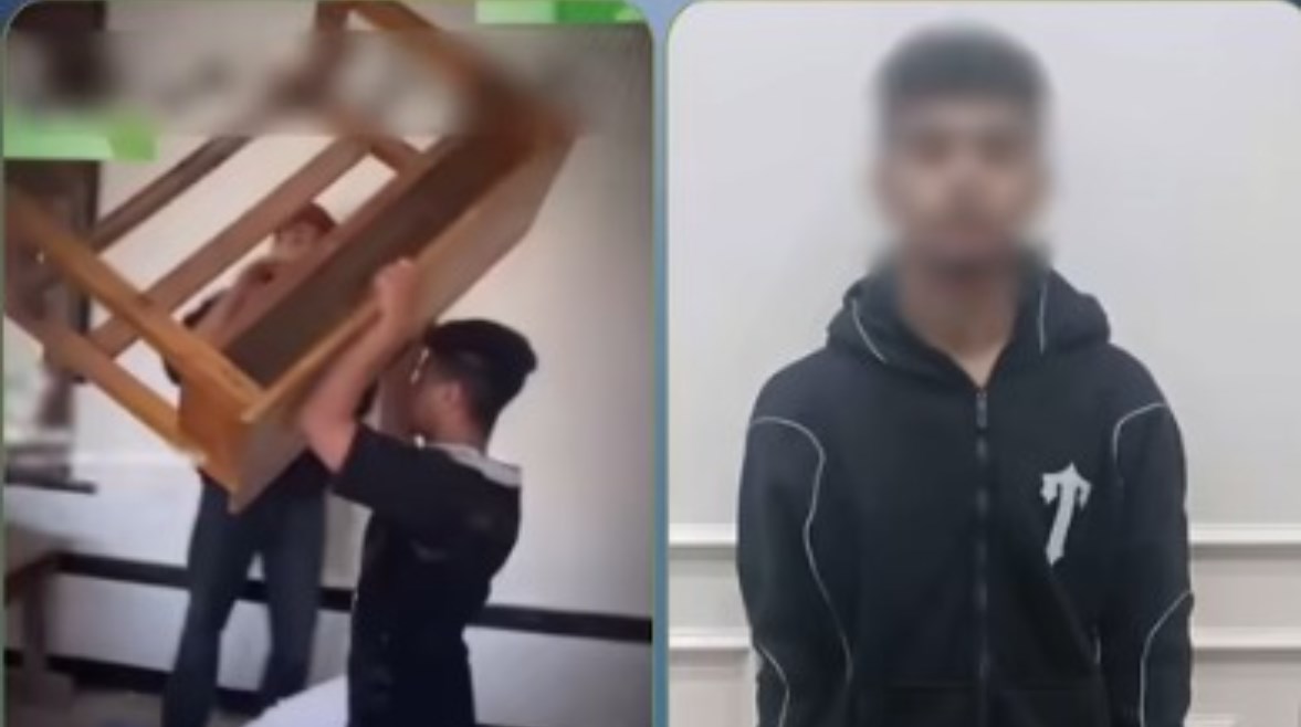 المتهم وجانب من الواقعة 