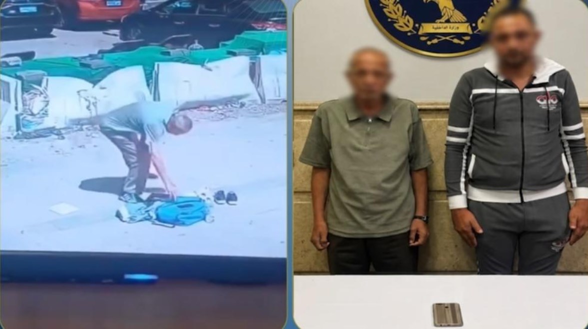 المتهمان وجانب من الواقعة