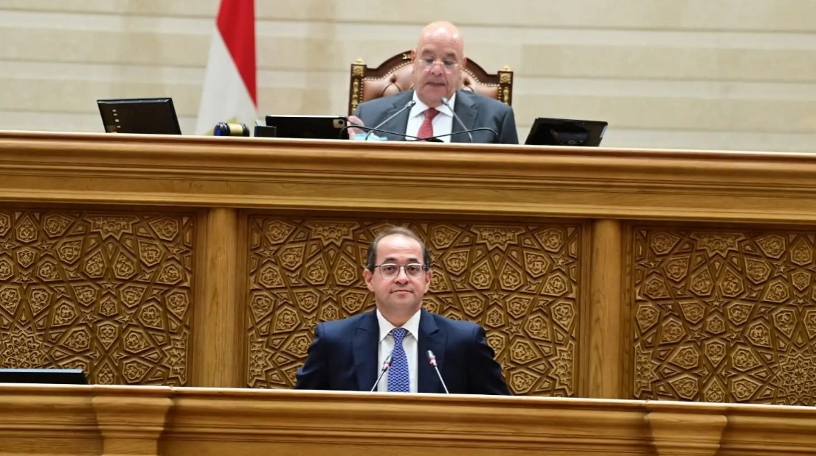 وزير المالية، أحمد كجوك خلال الجلسة العامة لمجلس النواب برئاسة المستشار هشام بدوي