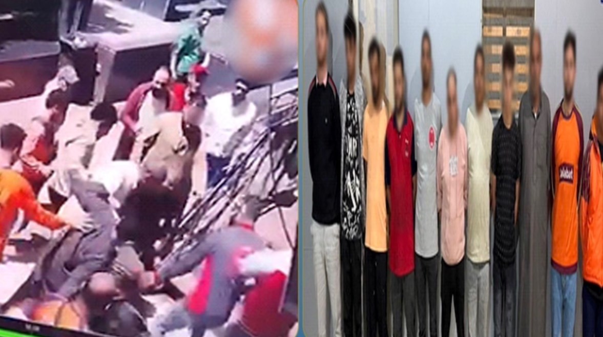 المتهمين وجانب من الوقعة 