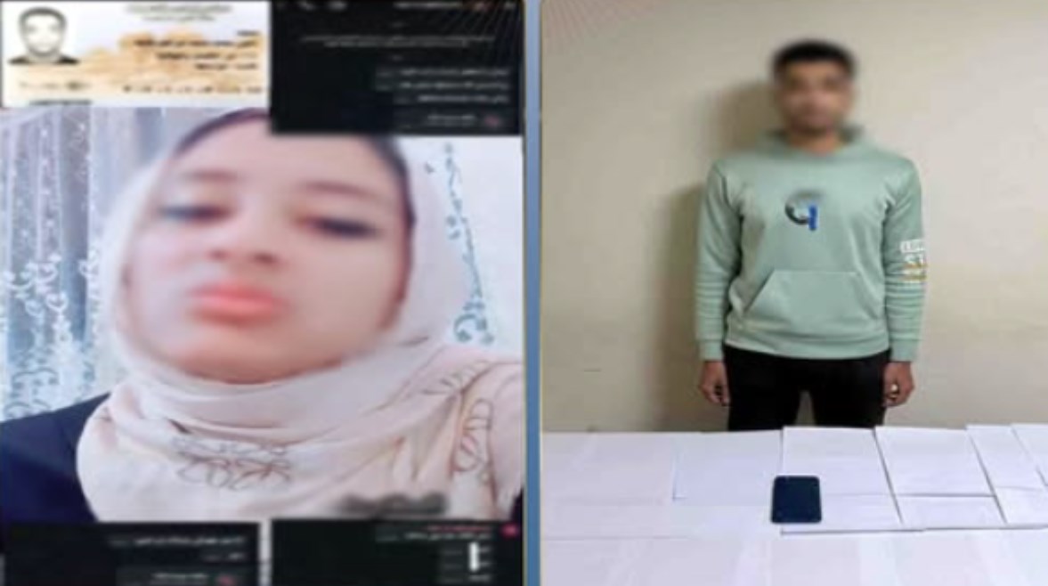 المتهم وجانب من الواقعة 