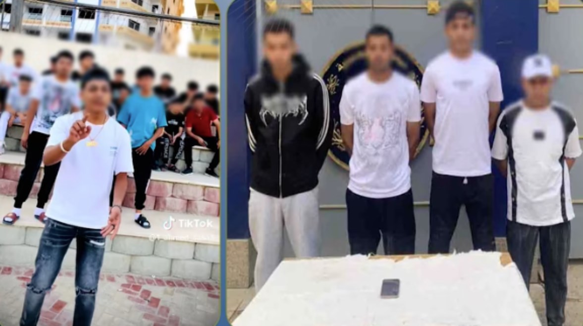 المتهمين وجانب من الواقعة 