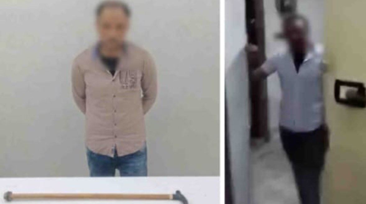 المتهم وجانب من الواقعة 