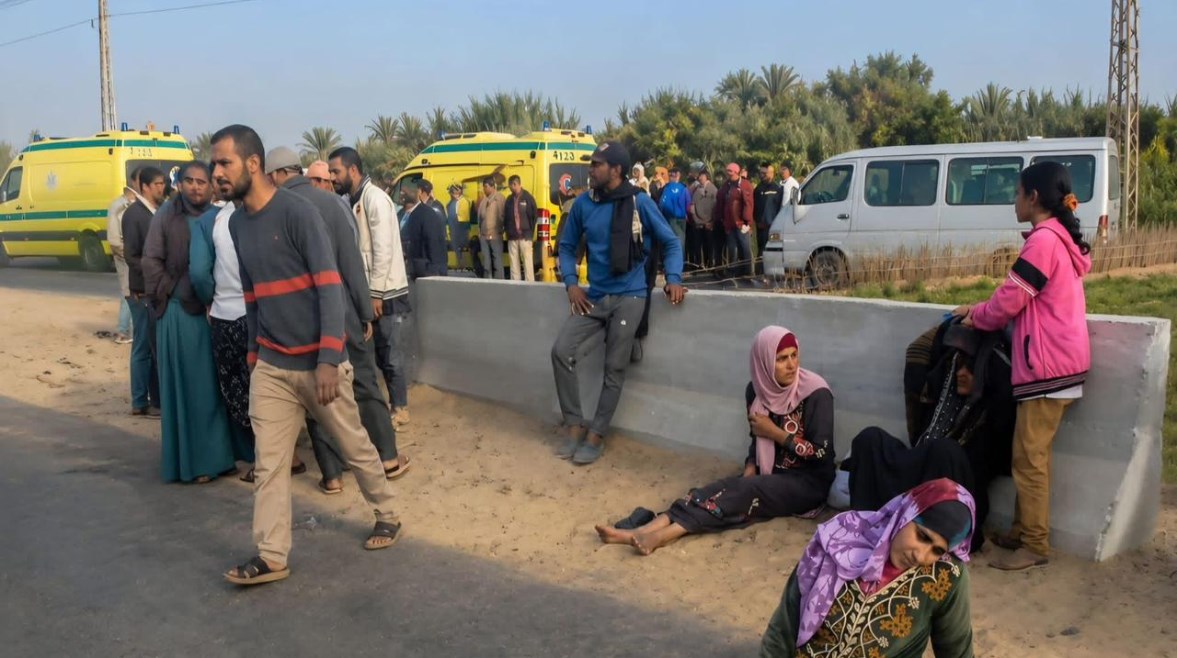 لقطة من الحادث 