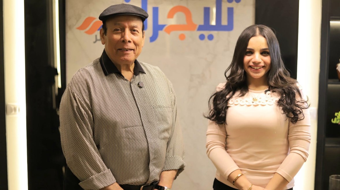 الفنان أحمد ماهر والزميلة هايدي محمد 