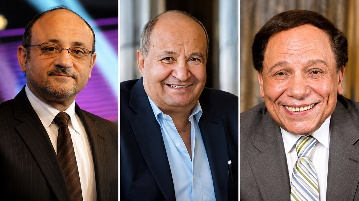 عادل إمام ووحيد حامد وشريف عرفة