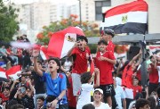 احتفال المصريون بتأهل المنتخب 