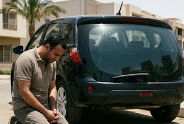 أب ينسى ابنه في السيارة- تعبيرية