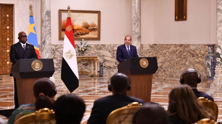 الرئيس السيسي مع نظيره الكونغولي