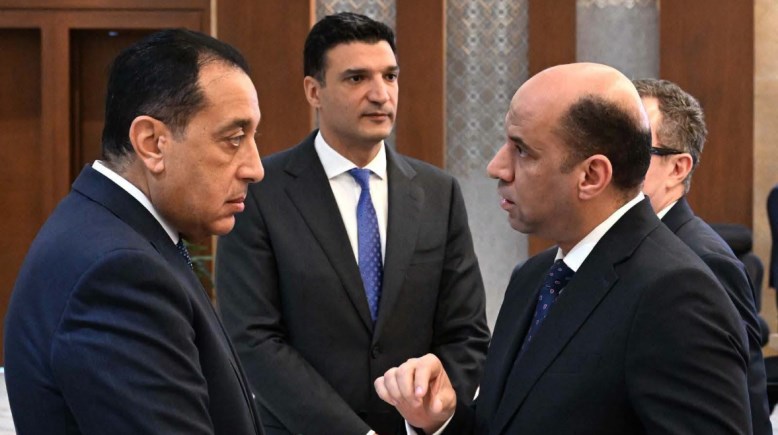 وزير العمل حسن رداد مع رئيس الوزراء مصطفى مدبولي