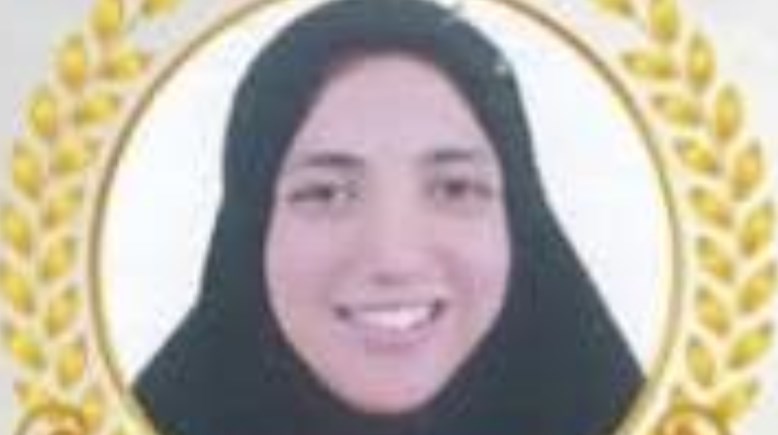 الطالبة الفائزة/ ايه محروس محمد 