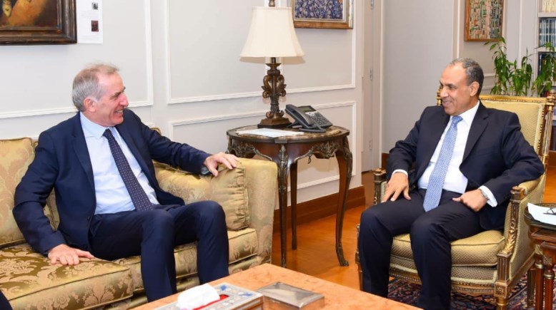 وزير الخارجية بدر عبد العاطي، ريستوف بيجو، الممثل الأوروبي الخاص لعملية السلام في الشرق الأوسط