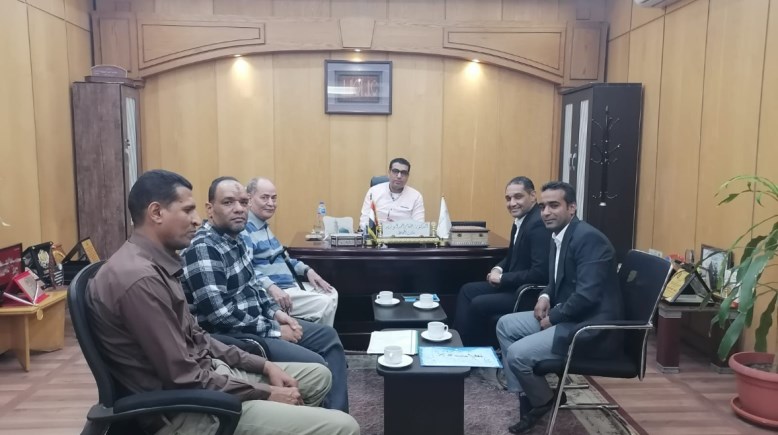 فى أول لقاء مع نائب محافظ الأقصر الدكتور هشام ابو زيد لحظة توليه