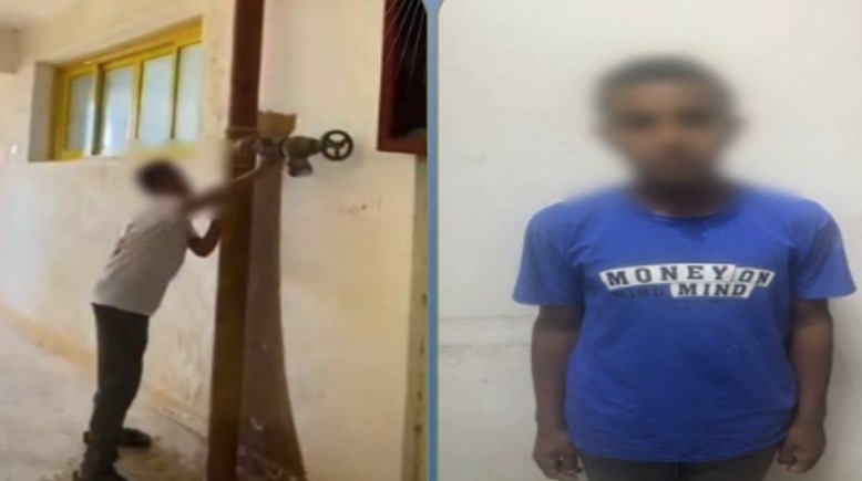 الطالب المتهم وجانب من الواقعة