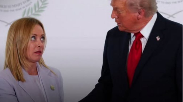 الرئيس الأمريكي دونالد ترامب، ورئيسة الوزراء الإيطالية جورجيا ميلوني