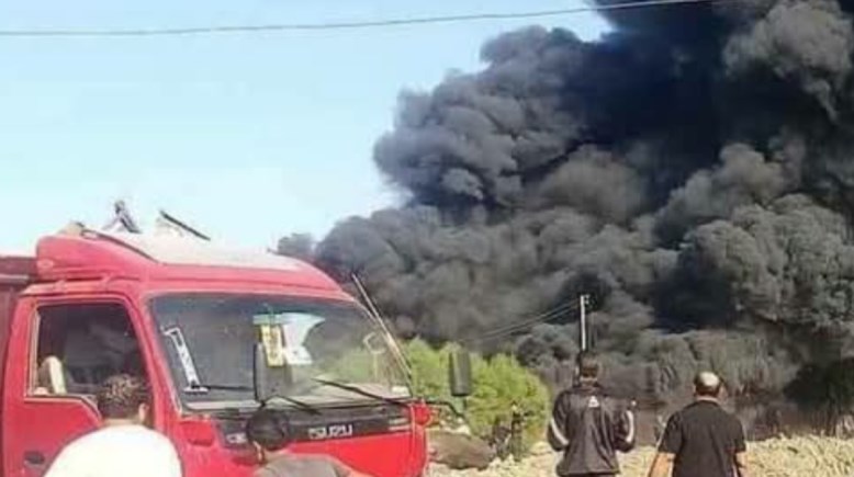 صورة من الحريق