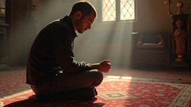مسلم يتعبد إلى الله بالدعاء