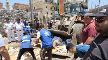 رفع الإشغالات بمدينة بنها