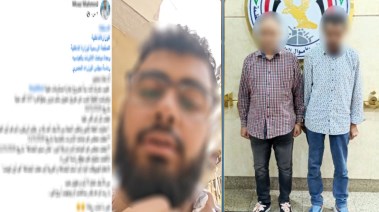 المتهمان وجانب من الواقعة 
