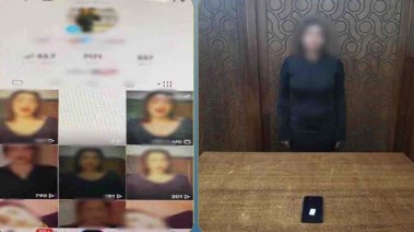 المتهمة وجانب من الواقعة 