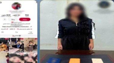 المتهمه وجانب من الواقعة 