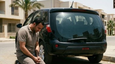 أب ينسى ابنه في السيارة- تعبيرية