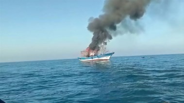انفجار قارب صيد ليبي