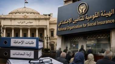 أزمة المعاشات - صورة مولدة بالذكاء الاصطناعي