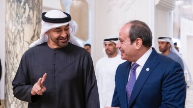 الرئيس عبد الفتاح السيسي والشيخ محمد بن زايد