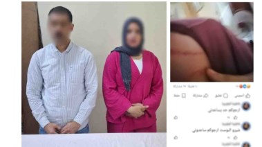 المتهمان وجانب من الواقعة 
