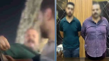 المتهمان وجانب من الواقعة 