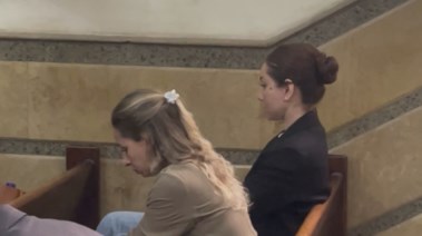 الفنانة جيهان الشماشرجي أثناء محاكمتها 