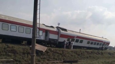  خروج عربات عن القضبان