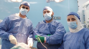 الطاقم الطبي بمستشفى أجا في الدقهلية