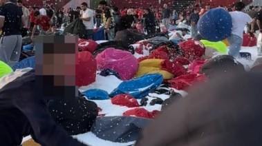 تخريب منطقة المشجعين "الفان زون" بالعاصمة الإدارية