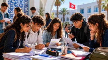 طلاب الباكالوريا في تونس ـ تعبيرية